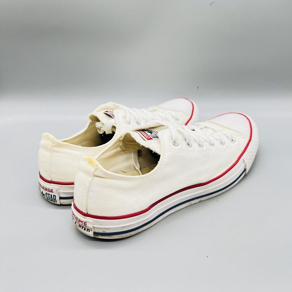 Converse Shoes Mens 8 White Canvas Chuck Taylor All Star Sneakers Casual Comfort - Picture 7 of 11